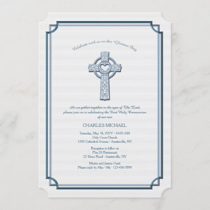 Eerbiedige Cross Religieuze Uitnodiging