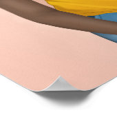 Eerbiediging en bescherming van de zwarte vrouw poster (Hoek)