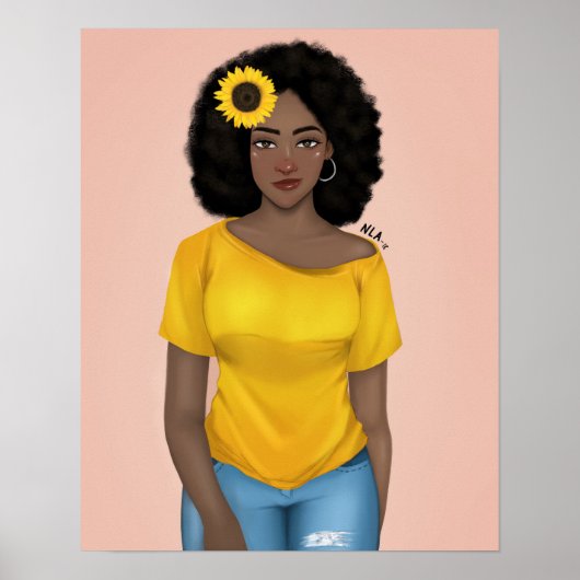 Eerbiediging en bescherming van de zwarte vrouw poster (Voorkant)