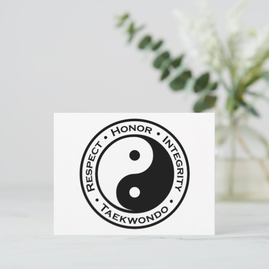 Eerbiediging integriteit Taekwondo Briefkaart (Staand voorkant)