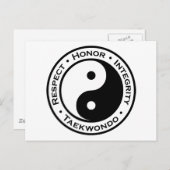 Eerbiediging integriteit Taekwondo Briefkaart (Voorkant / Achterkant)