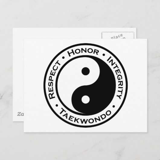 Eerbiediging integriteit Taekwondo Briefkaart (Voorkant / Achterkant)
