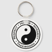 Eerbiediging integriteit Taekwondo Sleutelhanger (Voorkant)