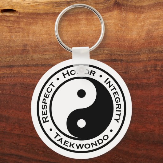 Eerbiediging integriteit Taekwondo Sleutelhanger (Voorkant)