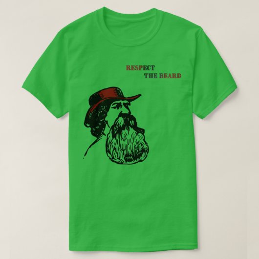 Eerbiediging van Beard T-shirt (Design voorkant)