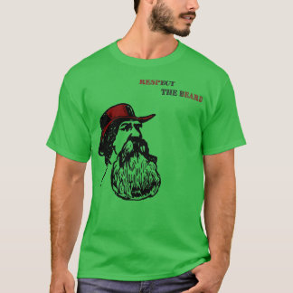 Eerbiediging van Beard T-shirt