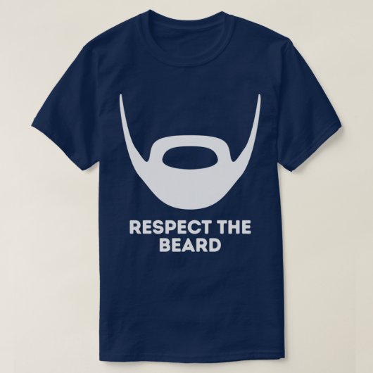 Eerbiediging van de baard 1 t-shirt (Design voorkant)