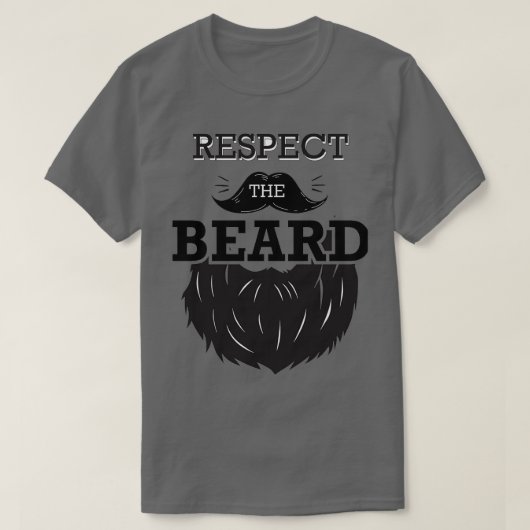 Eerbiediging van de baard 6 1 t-shirt (Design voorkant)