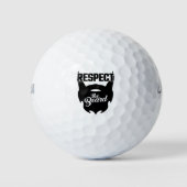 Eerbiediging van de baard golfballen (Voorkant)