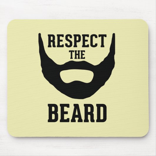 Eerbiediging van de baard muismat (Voorkant)