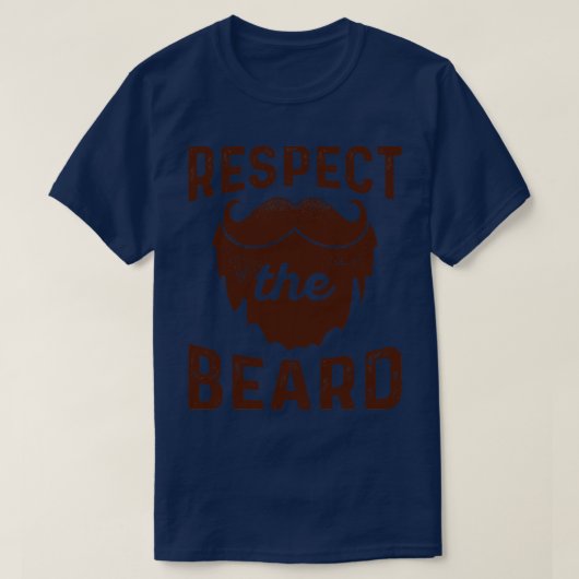 Eerbiediging van de baard t-shirt (Design voorkant)