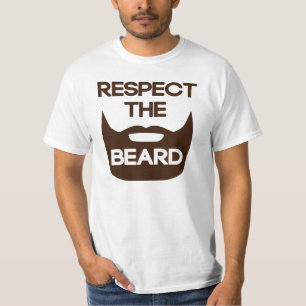 Eerbiediging van de baard t-shirt