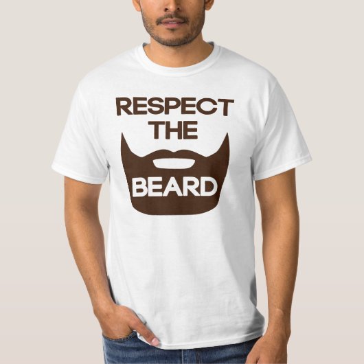Eerbiediging van de baard t-shirt (Voorkant)