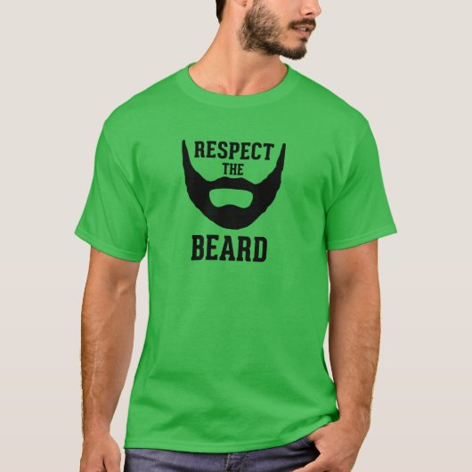 Eerbiediging van de baard t-shirt (Voorkant)