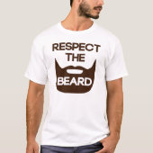 Eerbiediging van de baard t-shirt (Voorkant)