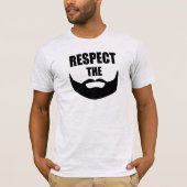 Eerbiediging van de baard t-shirt (Voorkant)