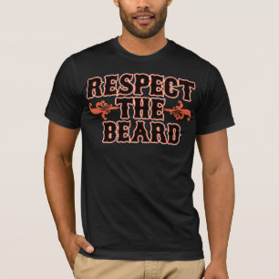 Eerbiediging van de baard t-shirt