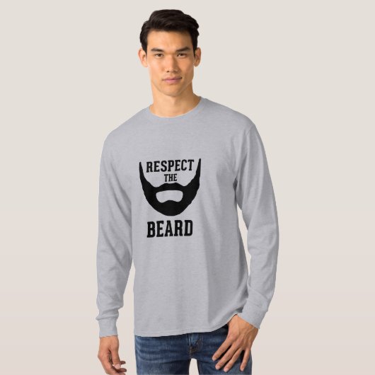 Eerbiediging van de baard t-shirt (Voorkant volledig)