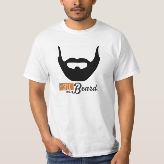 Eerbiediging van de baard t-shirt (Voorkant)