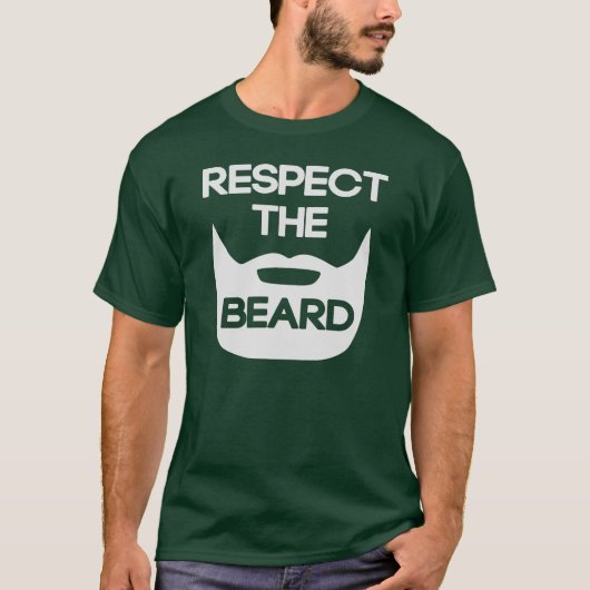 Eerbiediging van de baard t-shirt (Voorkant)