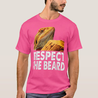 Eerbiediging van de bibberen funny Bearded Dragon T-shirt
