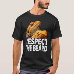 Eerbiediging van de bibberen funny Bearded Dragon T-shirt