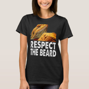Eerbiediging van de bibberen funny Bearded Dragon T-shirt