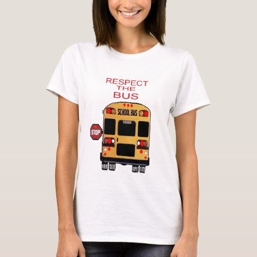 Eerbiediging van de bus t-shirt (Voorkant)