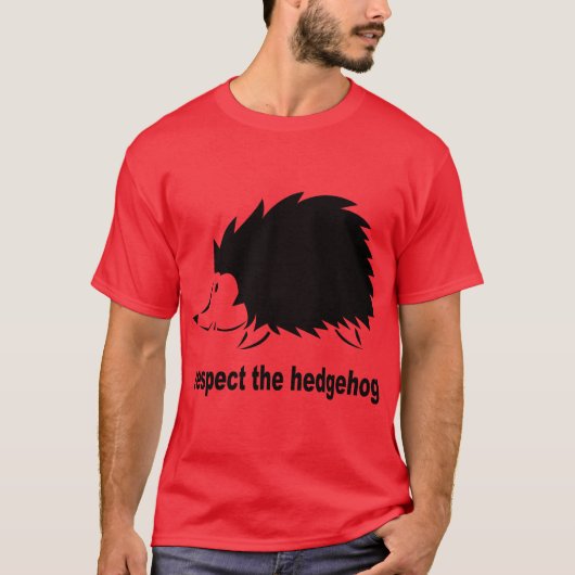 Eerbiediging van de egel t-shirt (Voorkant)
