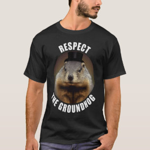 Eerbiediging van de grondhog op dag 2023 in een t/ t-shirt