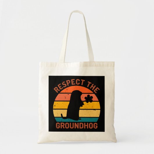 Eerbiediging van de grondhog tote bag (Voorkant)