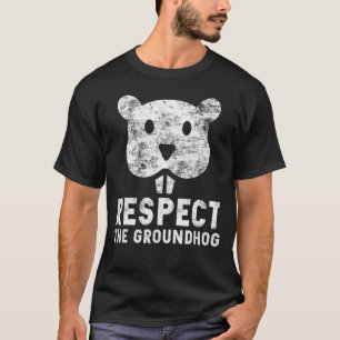 Eerbiediging van de Groundhog Day 2022 Woodchuck T-shirt