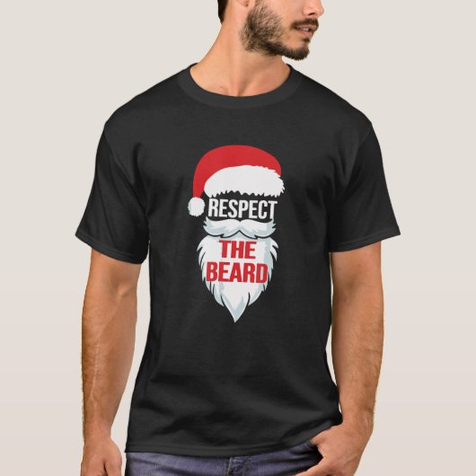 Eerbiediging van de kerstcadeautjes voor de baard t-shirt (Voorkant)