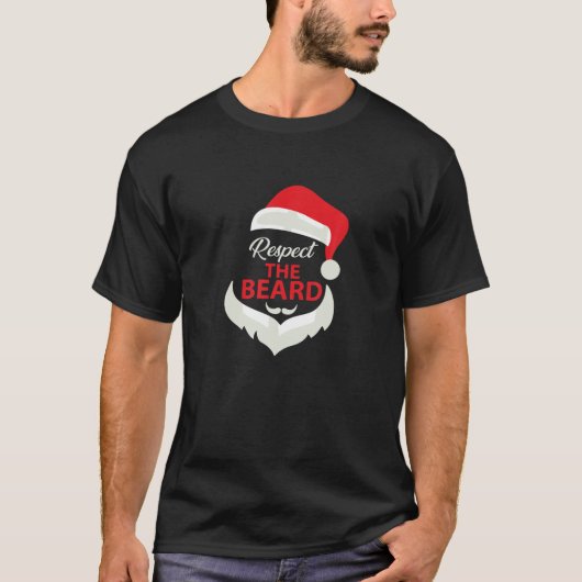 Eerbiediging van de kerstcadeautjes voor de baard t-shirt (Voorkant)