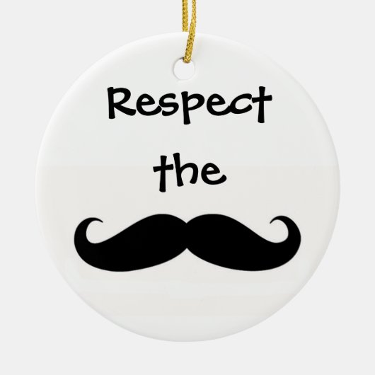 Eerbiediging van de Mustache Ornament (Voorkant)