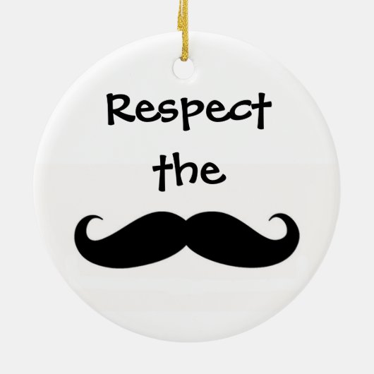 Eerbiediging van de Mustache Ornament (Achterkant)