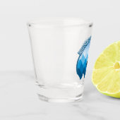 Eerbiediging van de sluizen - haaienoverlagen shot glas (Links)