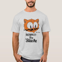 Eerbiediging van de STAche Cartoon Mustache Cat