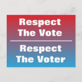 Eerbiediging van de stemming en de stemming briefkaart (Voorkant)