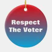 Eerbiediging van de stemming en de stemming keramisch ornament (Achterkant)