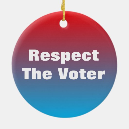 Eerbiediging van de stemming en de stemming keramisch ornament (Achterkant)