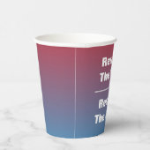 Eerbiediging van de stemming en de stemming papieren bekers (Rechts)