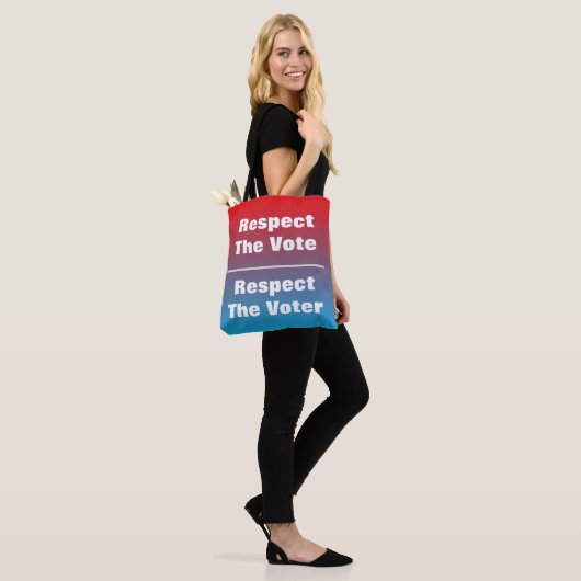 Eerbiediging van de stemming en de stemming tote bag (Op model)