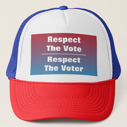 Eerbiediging van de stemming en de stemming trucker pet (Voorkant)