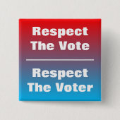 Eerbiediging van de stemming en de stemming vierkante button 5,1 cm (Voorkant)