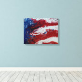 Eerbiediging van de vlag canvas afdruk (Insitu (Houten vloer))