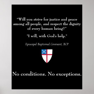 Eerbiediging van de waardigheid van alle mensen poster