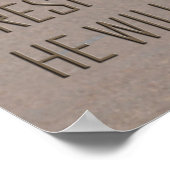 Eerbiediging van een Poster van het Man (Hoek)