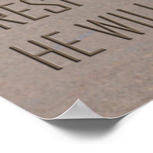 Eerbiediging van een Poster van het Man (Hoek)