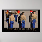 Eerbiediging van een Poster van het Man (Voorkant)